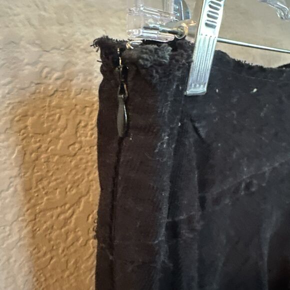 Dimri Black Corduroy Layered Peasant Prairie Gypsy Flowy Tiered Gothic Large - Picture 3 of 5